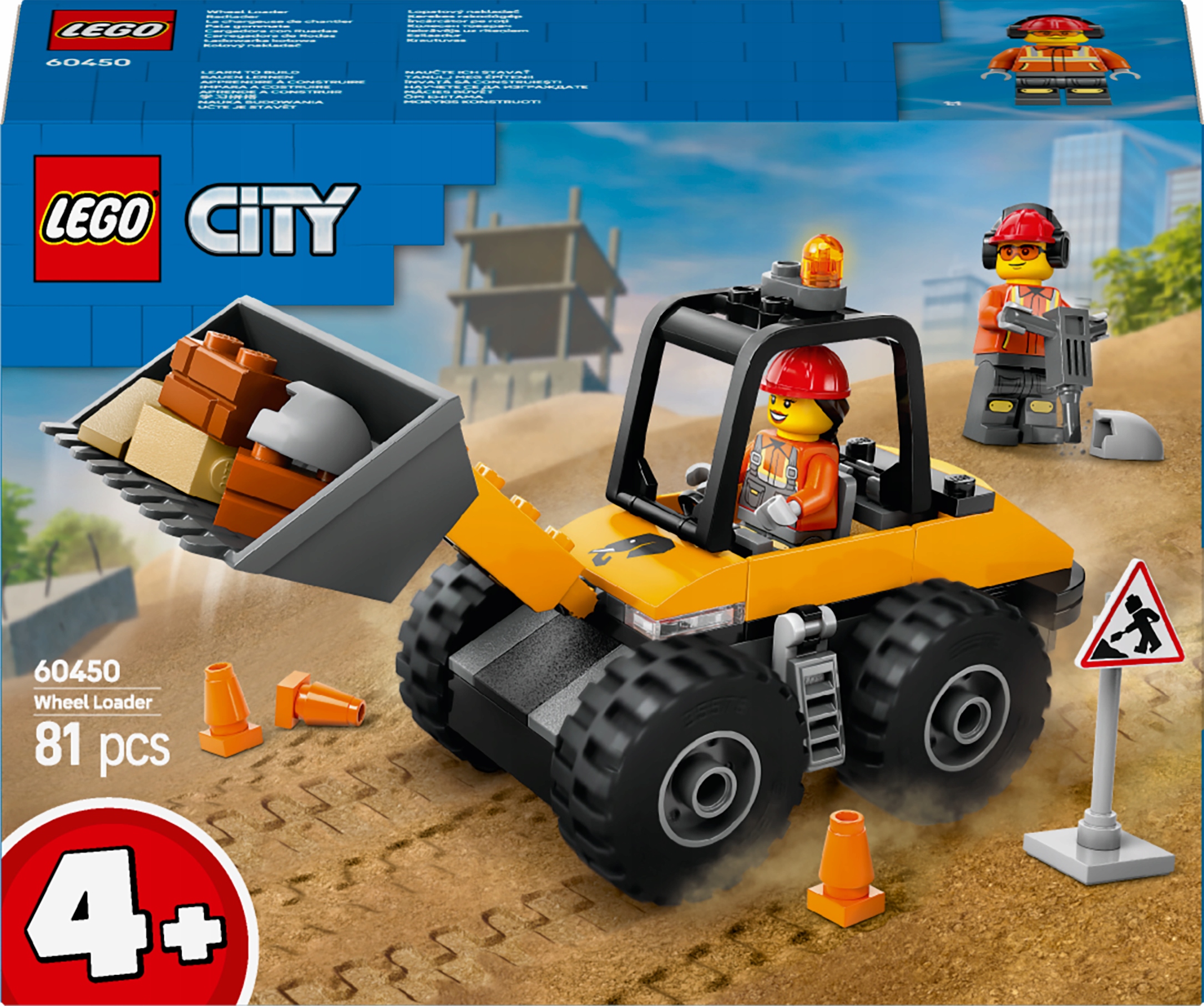 LEGO City 60450 City Kolesový nakladač 60450 Žltá
